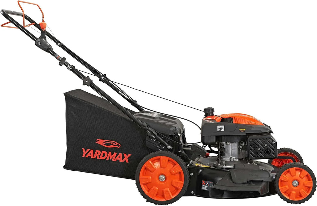 22 in. 201cc Select PACE 6 Speed CVT High Wheel RWD 3-in-1 Gas Walk Behind Self Propelled Lawn Mower, Black